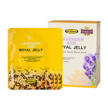 Royal Jelly & Lavender Face Mask 20 + 5 bonus pack